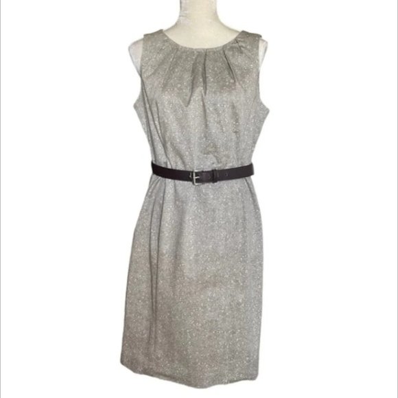 MICHAEL Michael Kors Green Print Sleeveless Sheath Dress - Picture 1 of 11